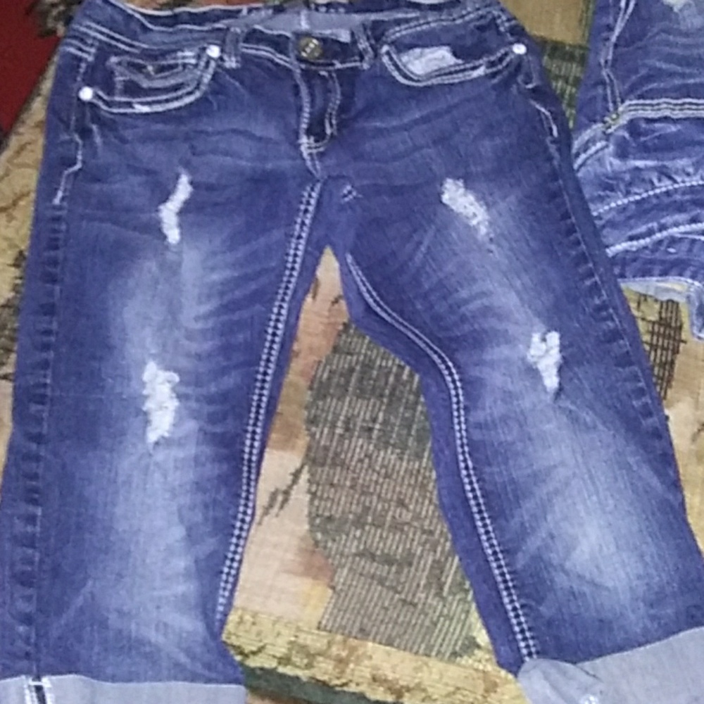 girls' ripped jeans